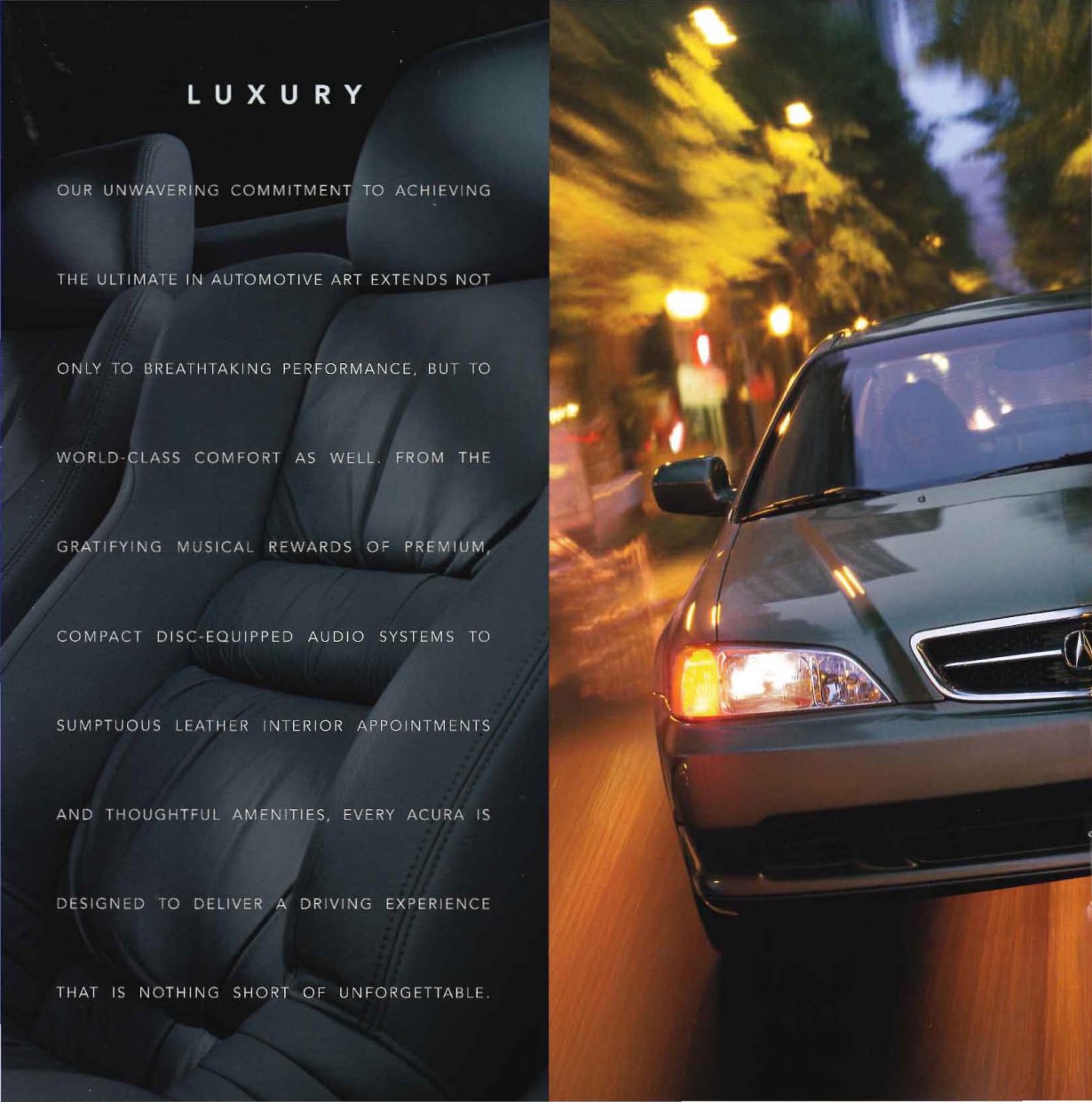 1999 Acura Brochure Page 4
